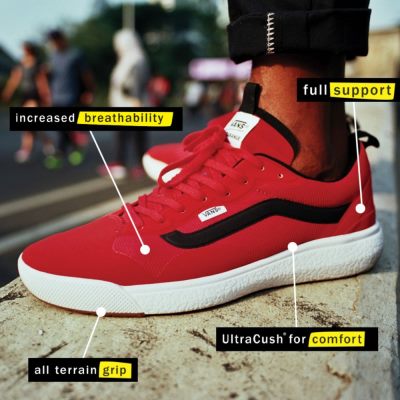 Vans UltraRange EXO - Erkek Spor Ayakkabı (Kırmızı)